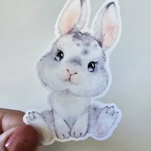 Cute bunny sticker
