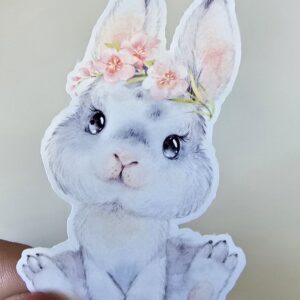 Baby bunny with flower crown