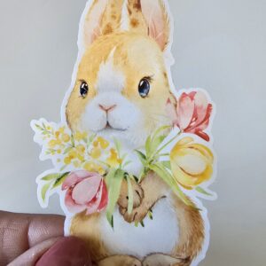 Bunny easter sticker
