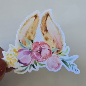 Bunny ears with flower crown