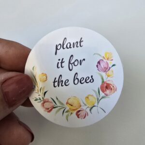 bee planting sticker