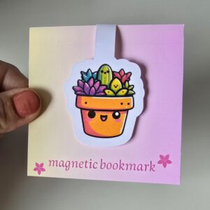 Succulent pot bookmark