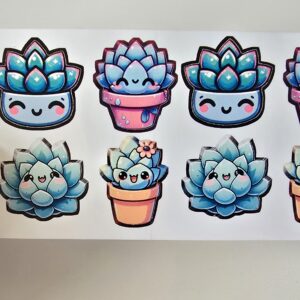 succulent sticker sheet